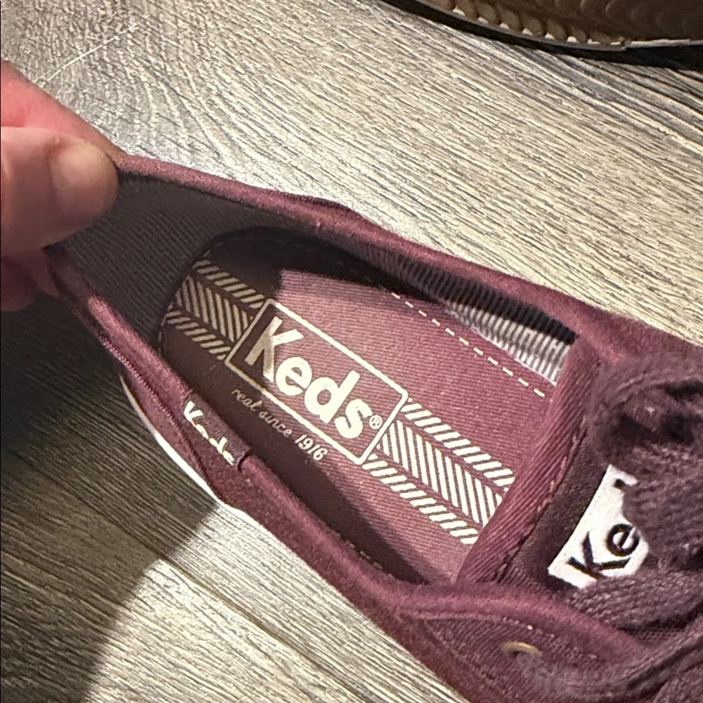 Keds Women's Maroon Canvas Sneakers - Picture 8 of 10